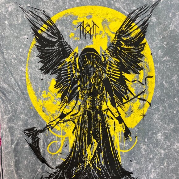 Sleep Token Take Me Back to Eden Reaper Angel Rock Band Mineral Wash T-Shirt Lar - Picture 2 of 4